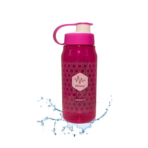 Tritan Water - Bottle Pink 600ml (50 pcs.) with Rfid Tag