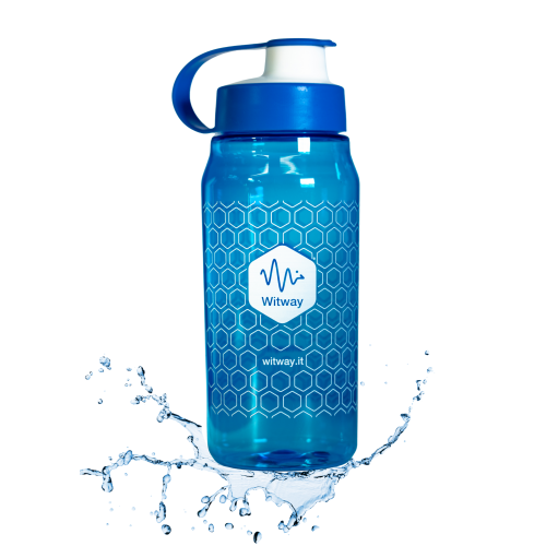 Borraccia in Tritan Colore Blu 600 ml (50pz.) con tag RFID