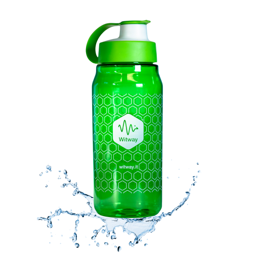 Borraccia in Tritan Colore Verde 600 ml (50pz.) con Tag Rfid