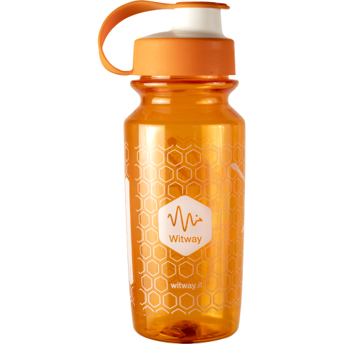 Borraccia in Tritan Colore Arancio 600 ml (50pz.) con Tag Rfid