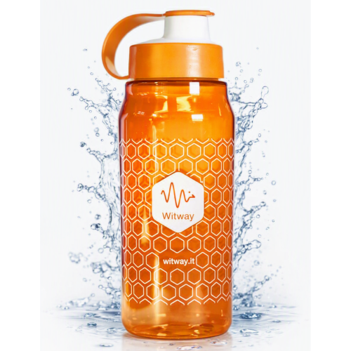 Borraccia in Tritan Colore Arancio 600 ml (50pz.) con Tag Rfid