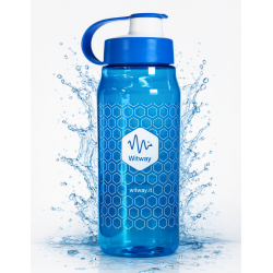Borraccia in Tritan Colore Blu 600 ml (50pz.) con tag RFID
