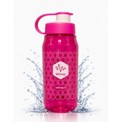 Borraccia in Tritan Colore Rosa 600 ml (50pz.) con Tag Rfid